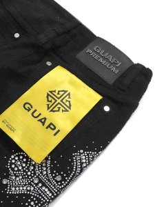 画像6: 【送料無料】GUAPI OBSIDIAN BLACK DISTRESSED CROSS DENIM (6)