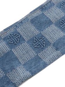 画像7: 【送料無料】GUAPI AQUA BLUE CHECKERBOARD DENIM (7)