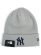 画像1: NEW ERA BASIC CUFF KNIT YANKEES LIGHT GREY (1)