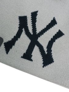 画像3: NEW ERA BASIC BEANIE JACQUARD LOGO YANKEES GREY (3)