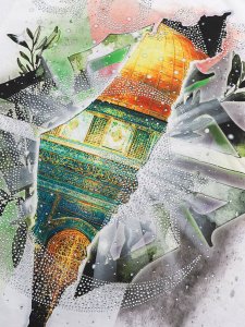 画像4: 【送料無料】GUAPI WHITE FREE PALESTINE TEE (4)