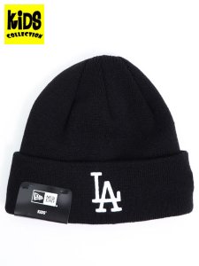 画像1: 【KIDS】NEW ERA KIDS BASIC CUFF KNIT DODGERS BLACK (1)