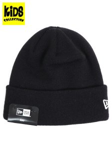 画像1: 【KIDS】NEW ERA KIDS BASIC CUFF KNIT-BLACK (1)