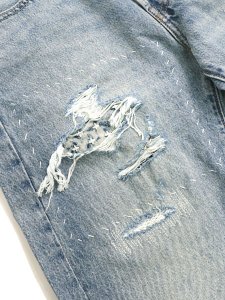 画像7: 【送料無料】LEVI'S 501 ORIGINAL JEANS-TURQUOISE RIVET DX SELV (7)