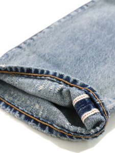 画像9: 【送料無料】LEVI'S 501 ORIGINAL JEANS-TURQUOISE RIVET DX SELV (9)
