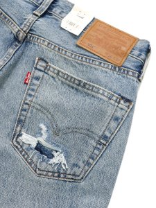 画像5: 【送料無料】LEVI'S 501 ORIGINAL JEANS-TURQUOISE RIVET DX SELV (5)