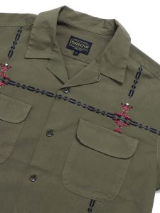 画像3: 【送料無料】PENDLETON L/S GARMENT DYE EMB OP COLLAR SHIRT MOCHA (3)