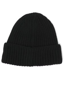 画像2: 【送料無料】C.P.COMPANY ACC KNIT CAP IN EF WOOL BLACK (2)
