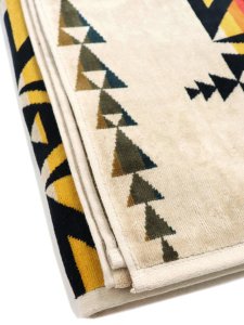 画像4: 【送料無料】PENDLETON OVERSIZED JACQUARD JP PLAIN STAR TAN (4)