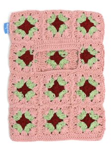 画像1: 【送料無料】ARKYVE PINK BERRY CROCHET SKI MASK (1)
