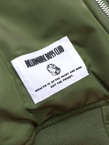 画像6: 【送料無料】BILLIONAIRE BOYS CLUB EMBROIDERED LOGO MA-1 OD (6)