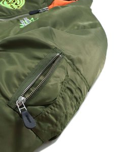 画像4: 【送料無料】BILLIONAIRE BOYS CLUB EMBROIDERED LOGO MA-1 OD (4)