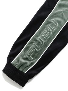 画像6: 【送料無料】FUBU VELOR TRACK JACKET BLACK (6)
