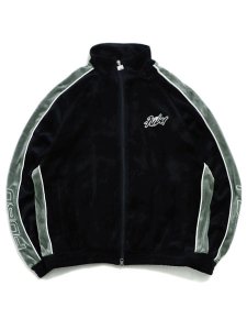 画像1: 【送料無料】FUBU VELOR TRACK JACKET BLACK (1)