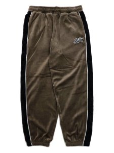 画像1: 【送料無料】FUBU VELOR TRACK PANTS BROWN (1)