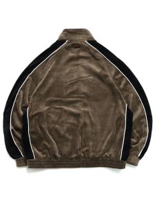 画像2: 【送料無料】FUBU VELOR TRACK JACKET BROWN (2)
