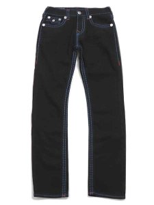 画像2: 【送料無料】TRUE RELIGION RICKY SUPER T STRAIGHT RINSE BLACK (2)