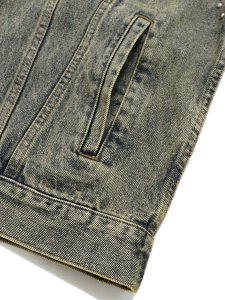画像4: 【送料無料】FUBU STUDS DENIM JACKET BROWN (4)