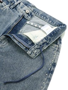 画像4: 【送料無料】FUBU STUDS DENIM PANTS L.BLUE (4)