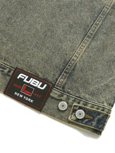 画像6: 【送料無料】FUBU STUDS DENIM JACKET BROWN (6)