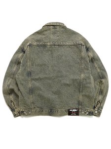 画像2: 【送料無料】FUBU STUDS DENIM JACKET BROWN (2)