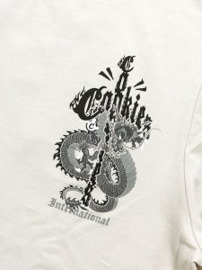 画像3: COOKIES CLOTHING WORLD ON FIRE LS KNIT TOP NATURAL (3)