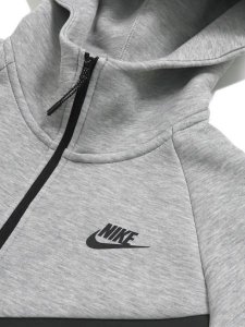 画像3: 【送料無料】NIKE WMNS NSW TECH FLEECE WR FZ HDY 2-DK GY HT (3)