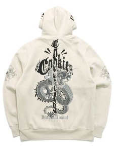 画像2: 【送料無料】COOKIES CLOTHING WORLD ON FIRE PULLOVER HOODIE NATURAL (2)