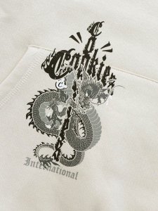 画像4: 【送料無料】COOKIES CLOTHING WORLD ON FIRE PULLOVER HOODIE NATURAL (4)
