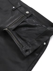 画像4: 【送料無料】SCHOTT LOT.025 LEATHER PANTS BLACK (4)