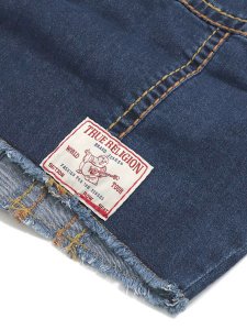 画像6: 【送料無料】TRUE RELIGION W CROPPED SUPER T DENIM VEST TWILIGHT TEAL (6)