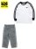 画像1: 【KIDS】ADIDAS KIDS DENIM L/S TEE SET-WHITE/BLACK (1)