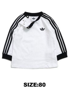 画像6: 【KIDS】ADIDAS KIDS DENIM L/S TEE SET-WHITE/BLACK (6)