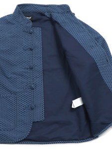 画像5: 【SALE】【送料無料】SCHOTT SASHIKO CHINA JACKET BLUE (5)