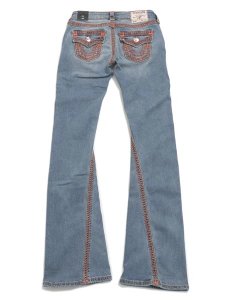 画像1: 【送料無料】TRUE RELIGION W JOEY LR SUPER QT FLAP FLARE PEAK SPOT (1)