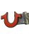 画像2: 【送料無料】TRUE RELIGION CAMO PRINT HORSESHOE BUCKLE BELT CAMO/ORG (2)