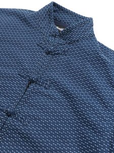 画像3: 【SALE】【送料無料】SCHOTT SASHIKO CHINA JACKET BLUE (3)