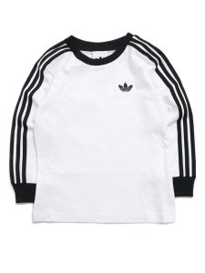 画像2: 【KIDS】ADIDAS KIDS DENIM L/S TEE SET-WHITE/BLACK (2)