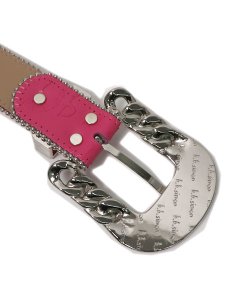 画像5: 【送料無料】B.B.SIMON BROOKLYN ROSE BB PTN SILVER LEATHER BELT (5)