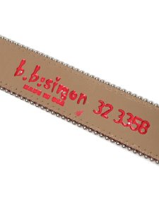 画像6: 【送料無料】B.B.SIMON BROOKLYN ROSE BB PTN SILVER LEATHER BELT (6)