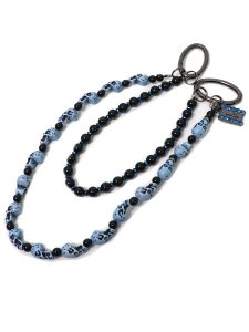 画像1: 【送料無料】B.B.SIMON BEADS PANTS CHAIN BLUE NIGHTMARE (1)