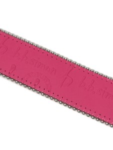 画像2: 【送料無料】B.B.SIMON BROOKLYN ROSE BB PTN SILVER LEATHER BELT (2)