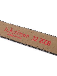 画像6: 【送料無料】B.B.SIMON JAY BLACK DIAMOND LEATHER BELT (6)