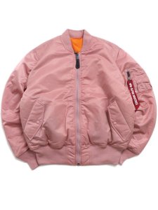 画像1: 【送料無料】ALPHA MA-1 FLIGHT JACKET ROSE (1)