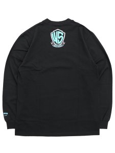 画像2: WEST WEAR WS LOGO L/S TEE BLACK/TIFFANY/SILVER (2)