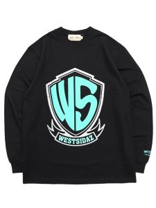 画像1: WEST WEAR WS LOGO L/S TEE BLACK/TIFFANY/SILVER (1)
