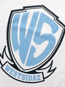 画像3: WEST WEAR WS LOGO L/S TEE WHITE/NAVY/SKY BLUE (3)