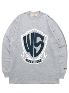 画像1: WEST WEAR WS LOGO L/S TEE GRAY/NAVY/WHITE (1)