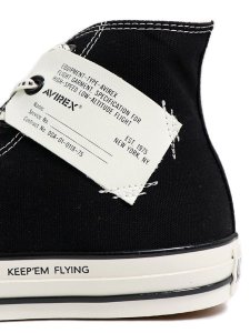 画像8: 【送料無料】AVIREX CONVERSE ALL STAR HI BLACK (8)