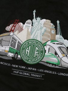 画像4: 【送料無料】HUF GLOBAL TRANSIT VARSITY JACKET (4)